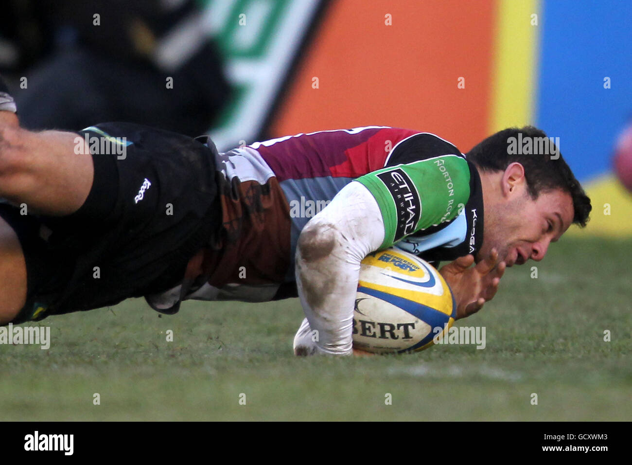 Rugby-Union - Aviva Premiership - Harlequins V Leeds Carnegie - Twickenham Stoop Stockfoto