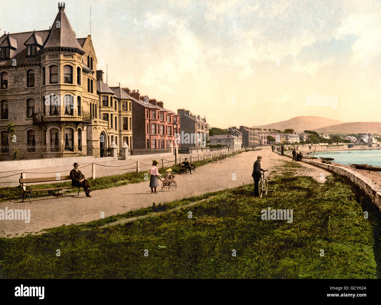 Die Esplanade, Warrenpoint, County Down, Irland, um 1900 Stockfoto