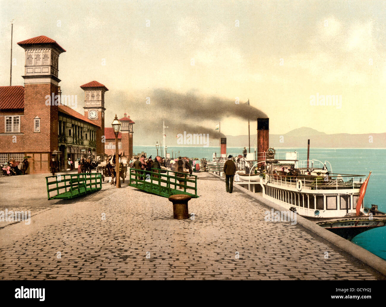 Des Prinzen Pier, Greenock, Schottland, um 1900 Stockfoto