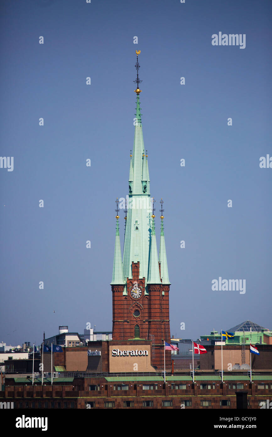 STOCKHOLM Schweden Mai 4 2016.S Clara Church in Stockholm City. Stockfoto