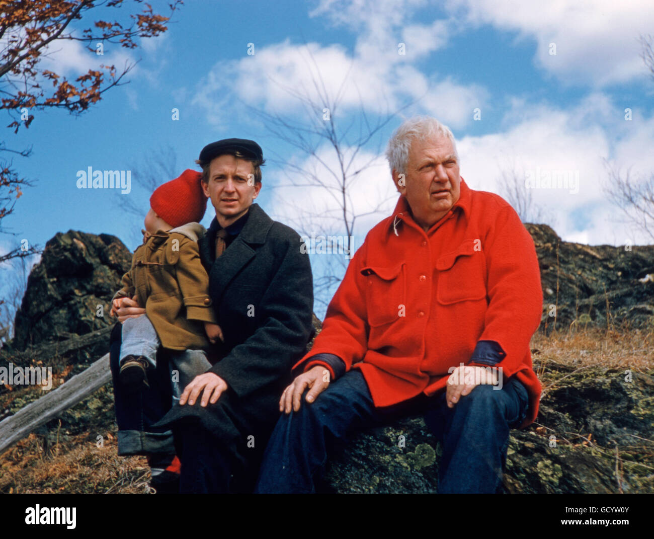 Alexander Calder und der Maler Jack Youngerman Stockfoto
