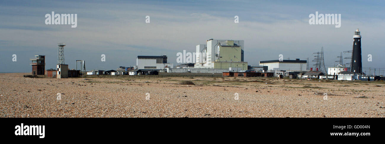 Dungeness-panorama Stockfoto