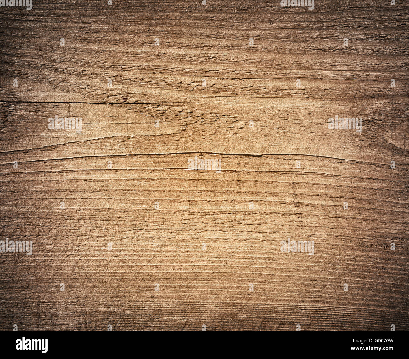 Hellbraun zerkratzt Holzbrett. Holzstruktur Stockfoto