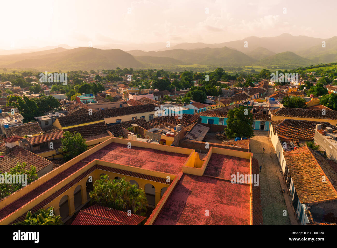 Am späten Nachmittag über Trinidad, Kuba. Stockfoto Am späten Nachmittag über Trinidad, Kuba. Stockfoto