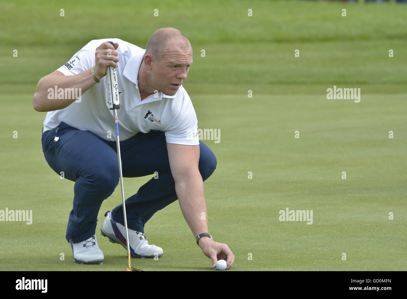 Celtic Manor, Newport, UK. 10. Juli 2016. Promi-stars kommen nach Wales in den Promi-Cup im Celtic Manor Resort Golf spielen, Vertretung England Irland Schottland und Wales.PICTURE Mike Tindall Credit: Robert Timoney/Alamy Live News Stockfoto
