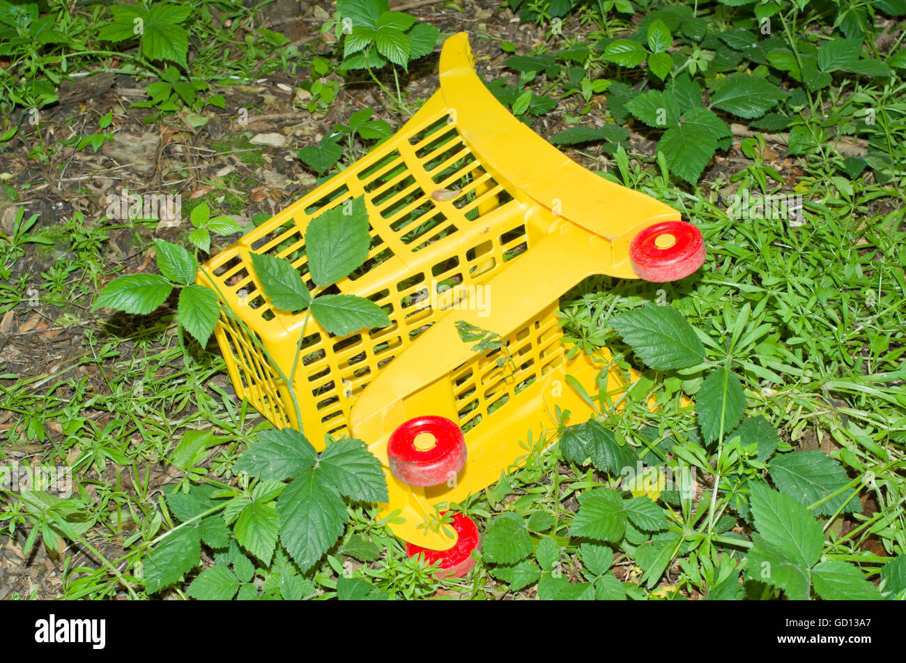 Verlassene Einkaufswagen Stockfoto