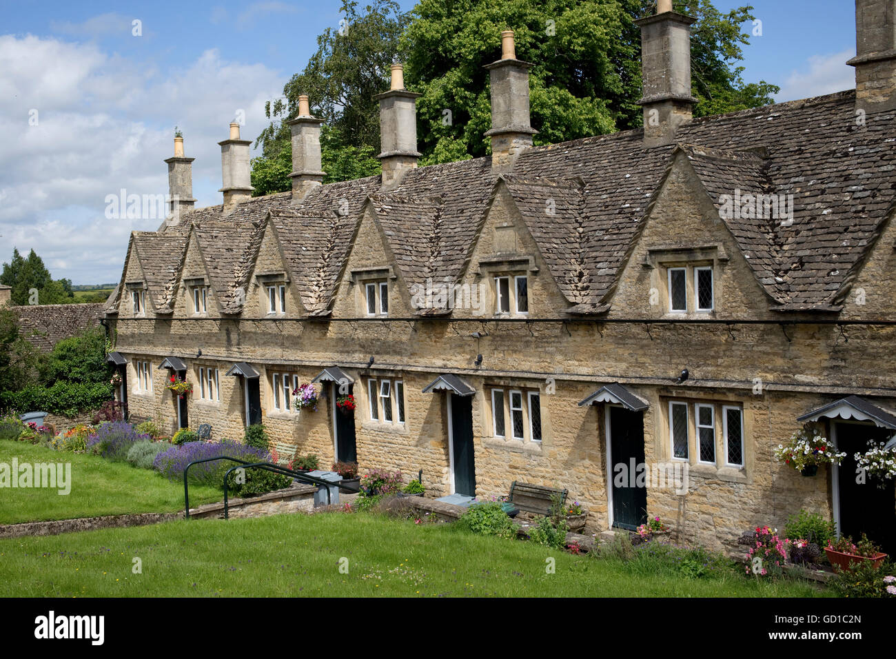 Die Armenhäuser Kirche Straße Chipping Norton Cotswolds UK Stockfoto