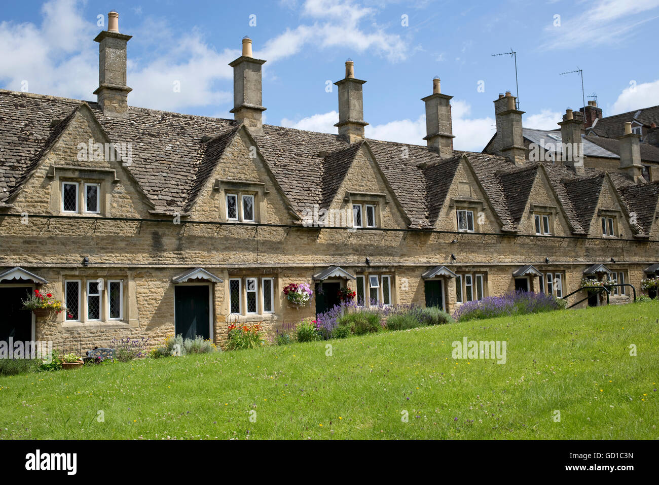 Die Armenhäuser Kirche Straße Chipping Norton Cotswolds UK Stockfoto