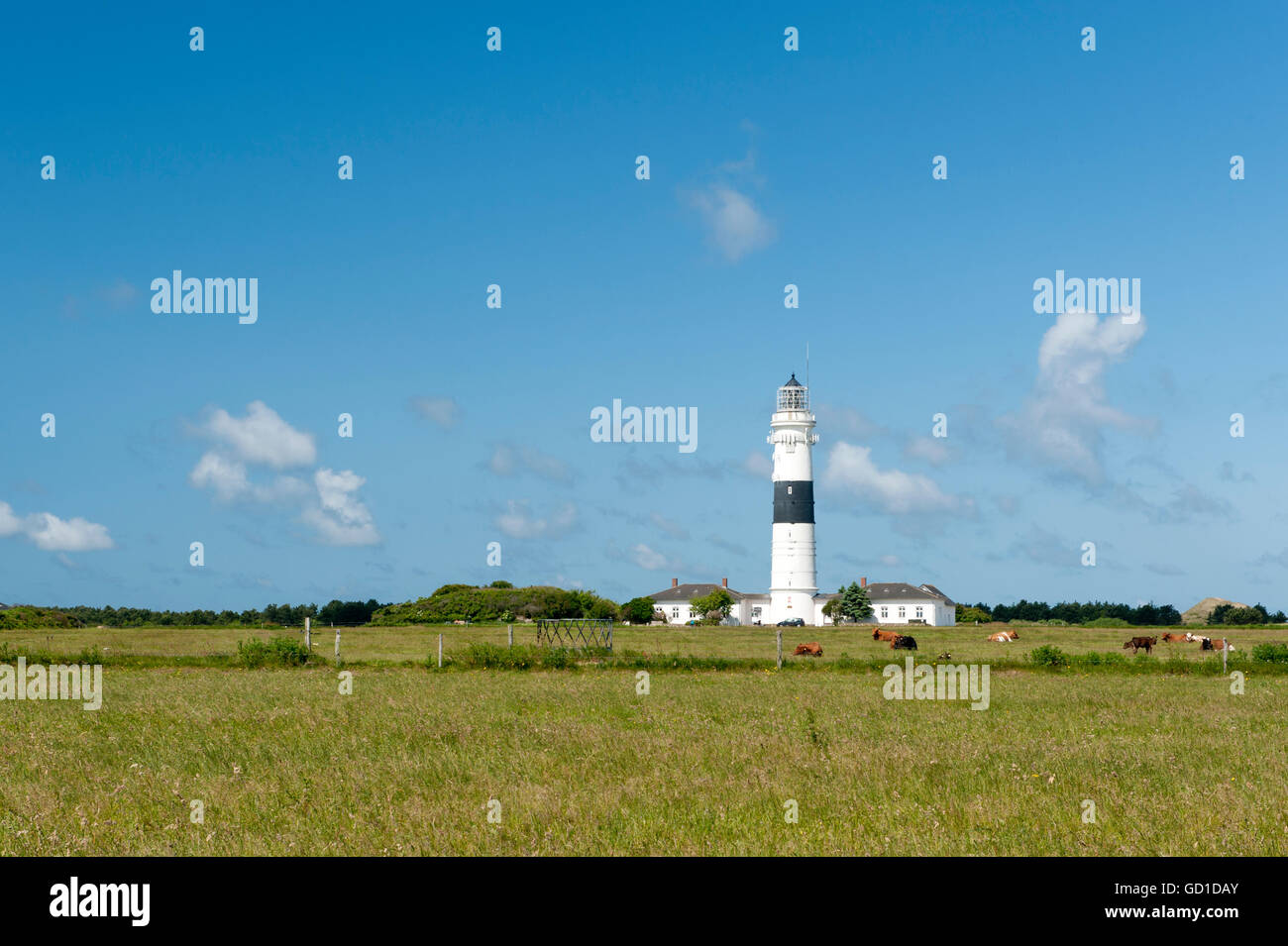 Langer Christian Lighthouse, Kampen, Sylt Insel, Schleswig-Holstein Stockfoto