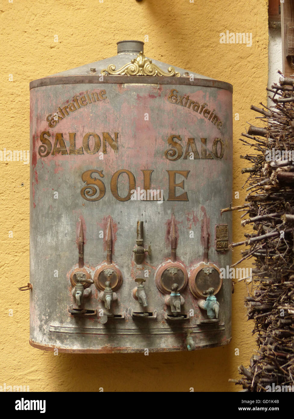 Antike Salzbehälter für die Therapie, St. Wolfgang, Aaustria Stockfoto