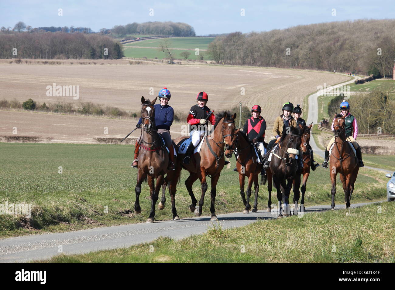 Kiplingcotes Derby Stockfoto