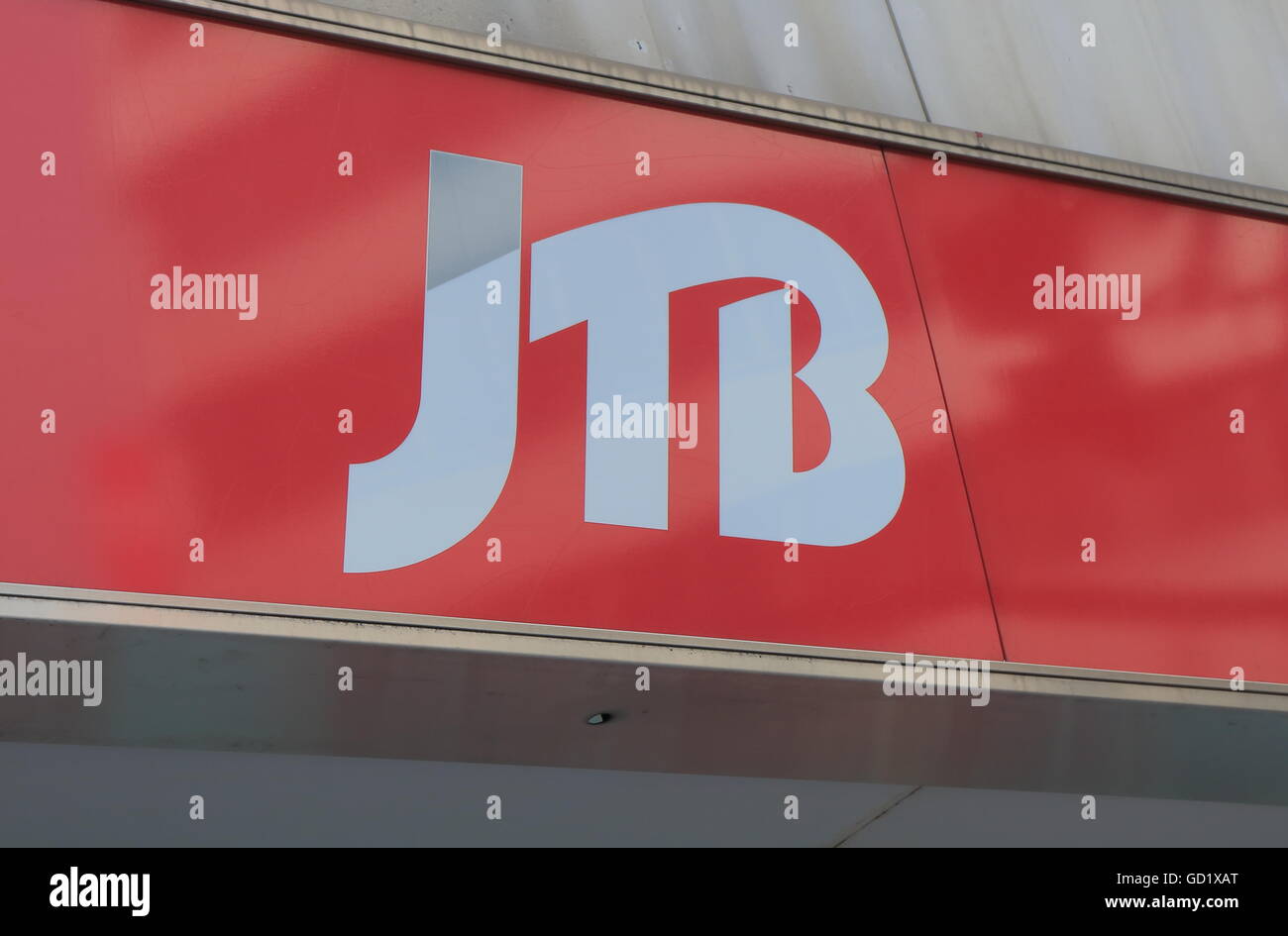 JTB Reisebüro. Das größte Reisebüro in Japan und einer der größten in der Welt mit Niederlassungen auf der ganzen Welt. Stockfoto