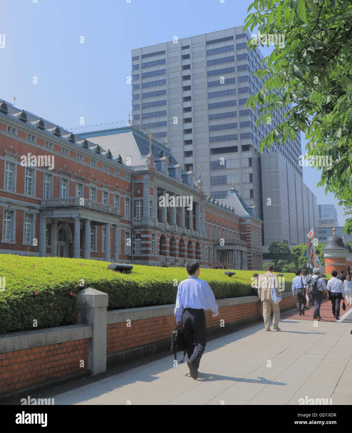 Justizministerium Gebäude in Tokio. Bundesministerium der Justiz ist zuständig für Justiz und Strafvollzug. Stockfoto