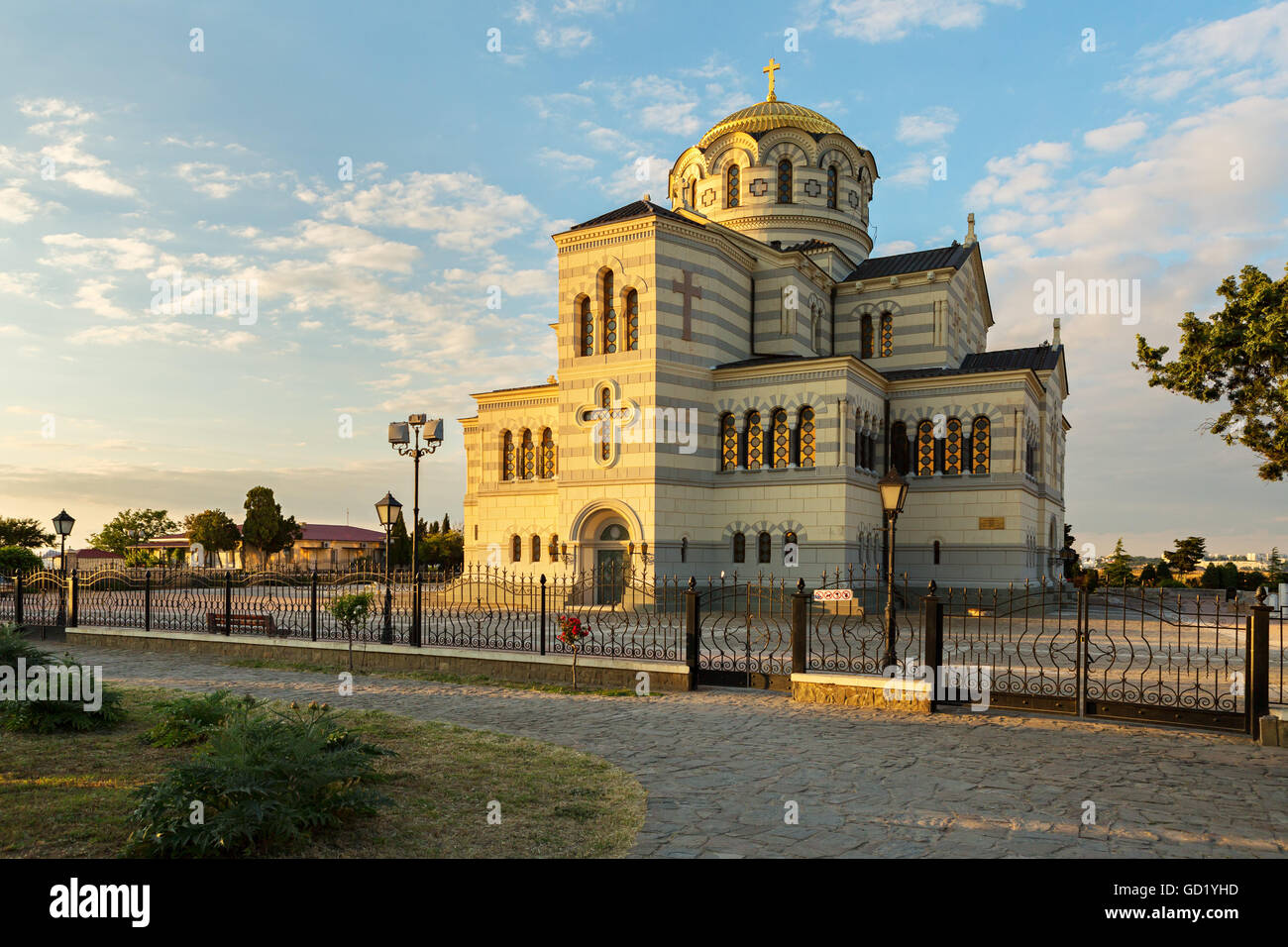 St. Vladimirs Kathedrale in Chersones in der Nähe von Sewastopol, Crimea Stockfoto