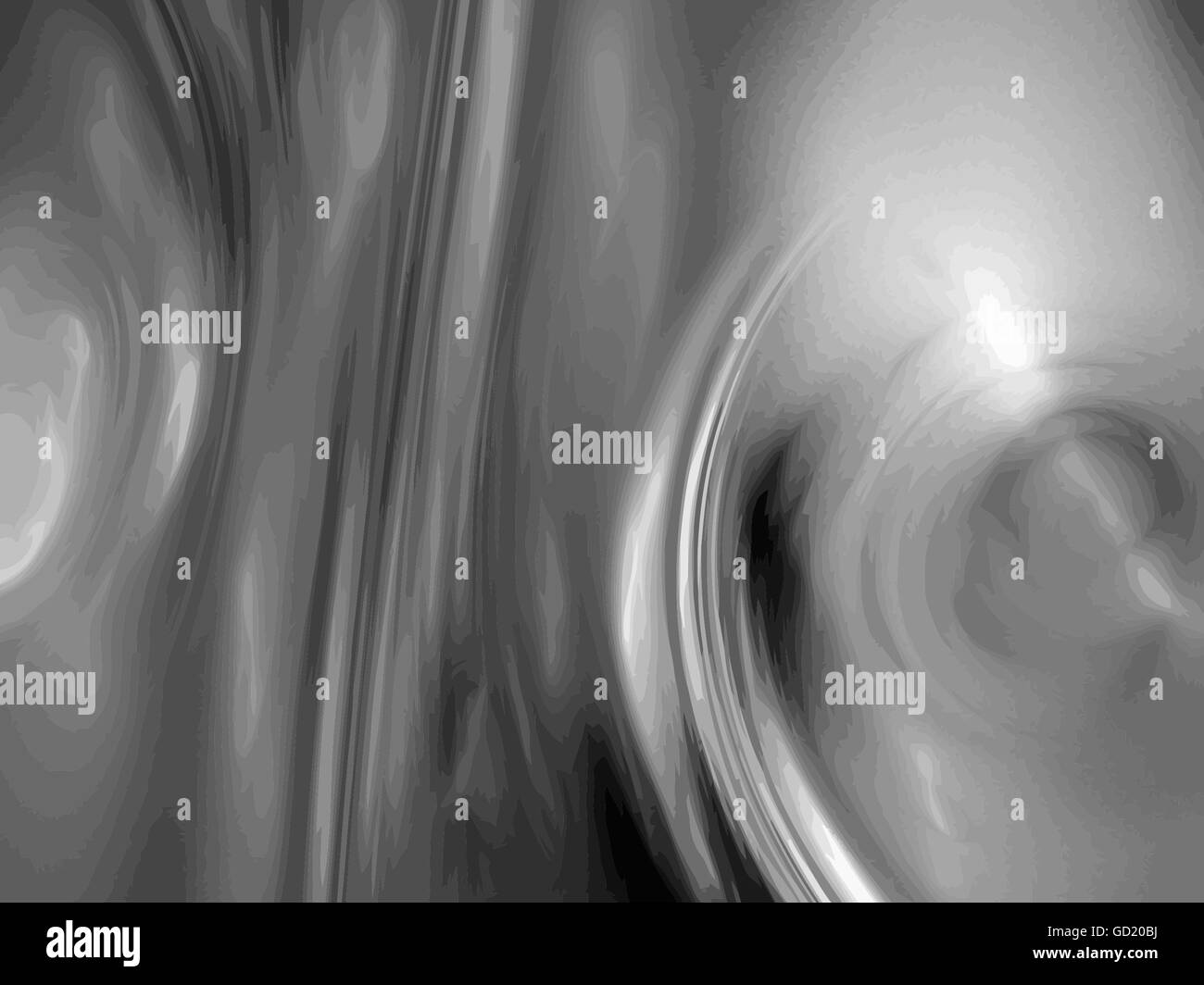 Bild von einer digitalen Fraktale auf schwarz Stockfoto