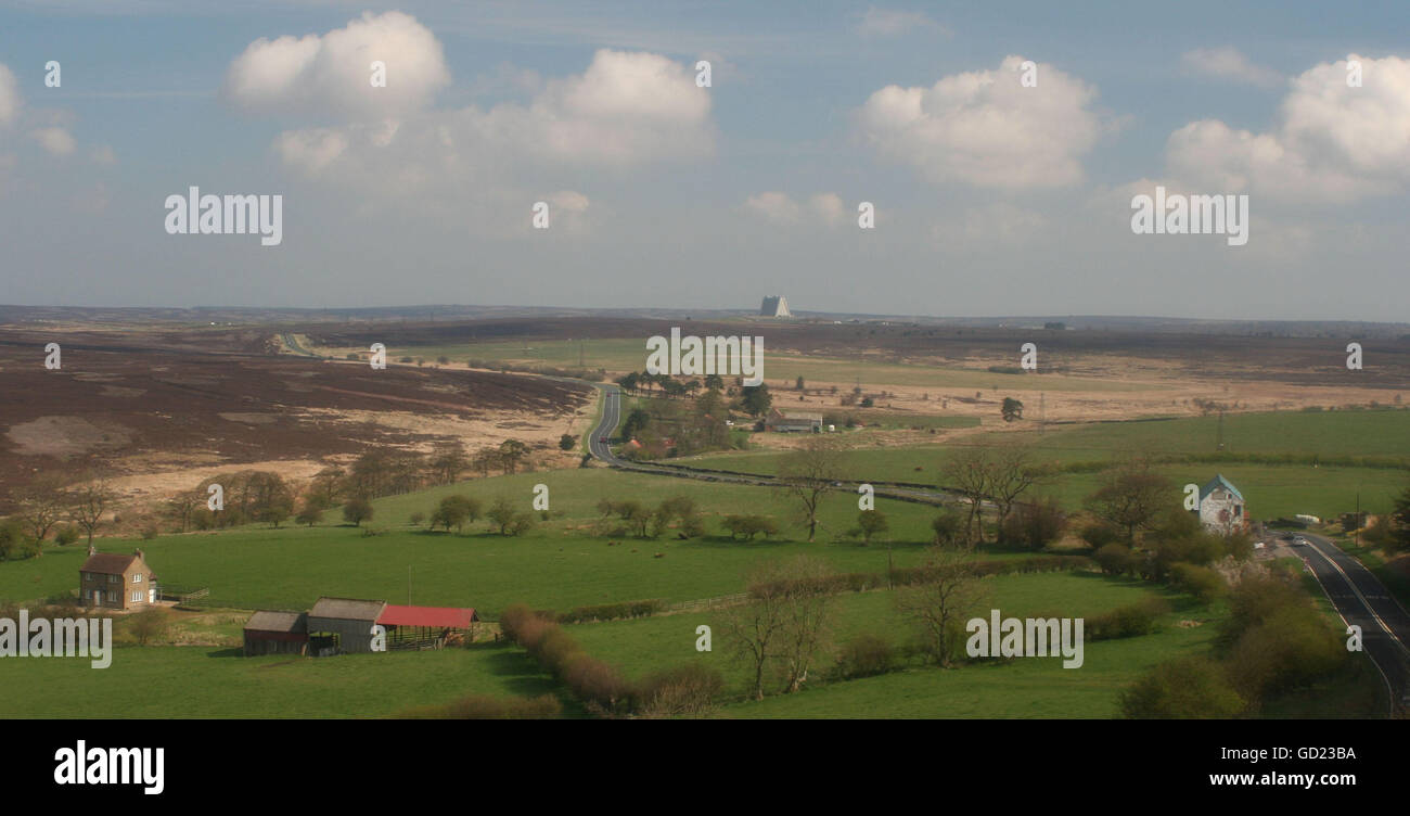Raketenstarts Moor Stockfoto