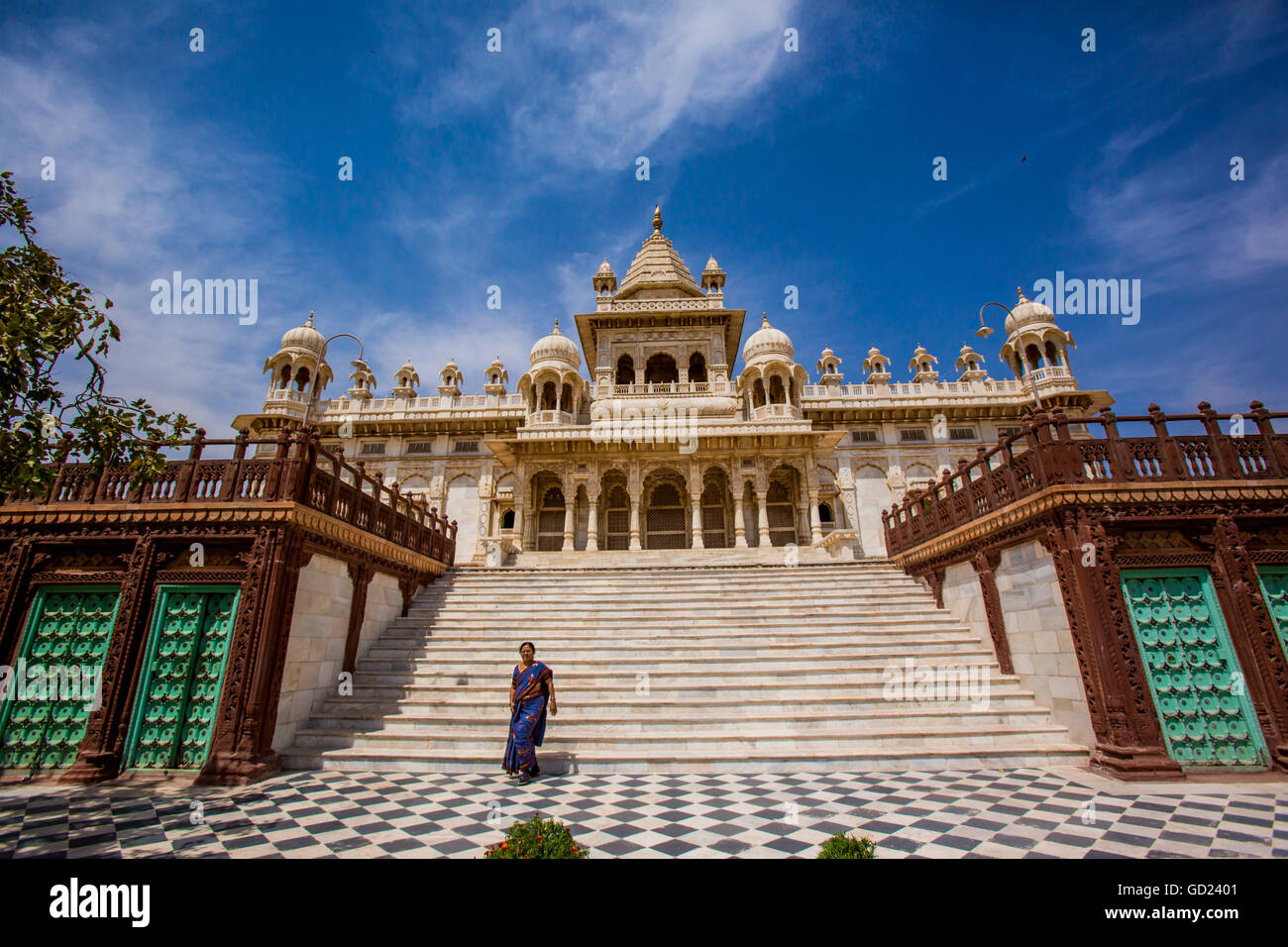 Haupteingang zum Jaswant Thada Grab, Jodhpur, The Blue City, Rajasthan, Indien, Asien Stockfoto