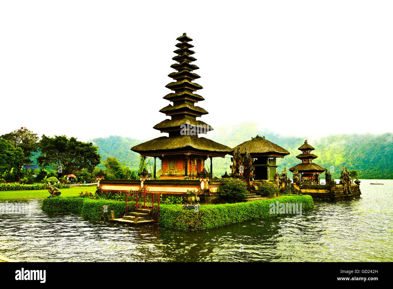 Pura Ulun Danu Tempel, Lake Bratan, Bali, Indonesien, Südostasien, Asien Stockfoto