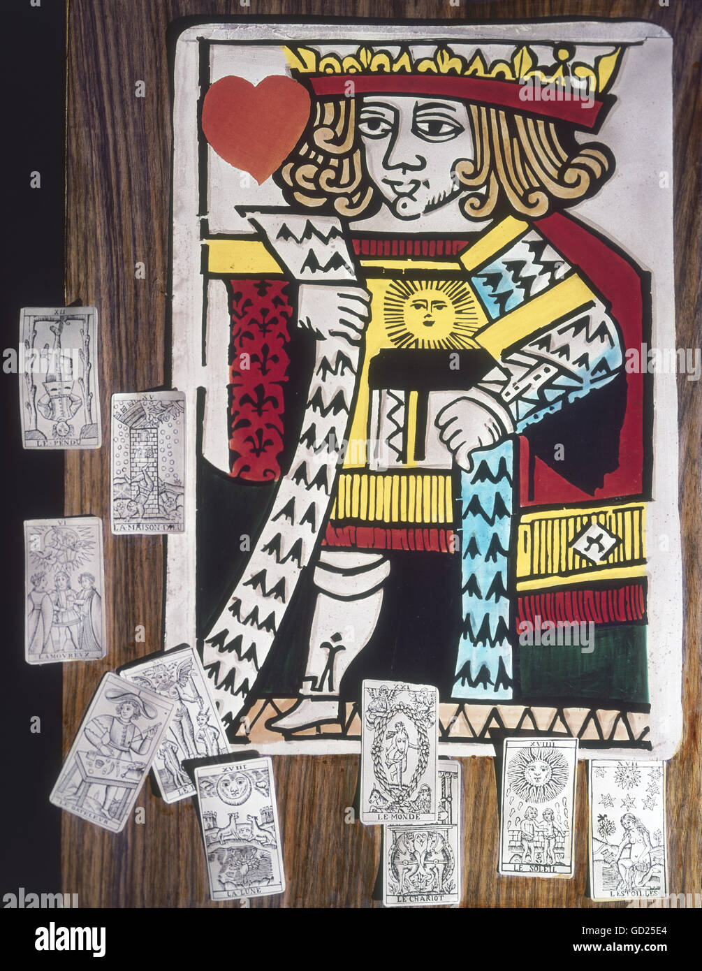 Spiele Kartenspiel Spielkarte Herz Konig Vorlage Entwurf Franzosisch Gesichtskarte 16 Jahrhundert Unlackiert Italienische Tarot Karte 17 Jahrhundert Privatsammlung Historisch Historische Spielkarte Spielkarten Konige Menschen
