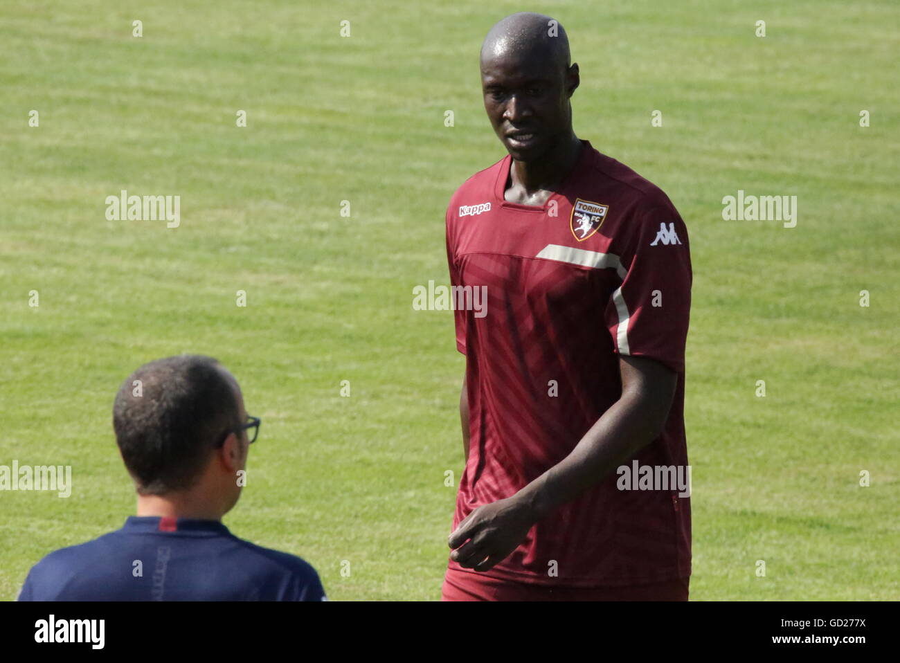 Turin, Italien. 10. Juli 2016. Alfred Gomis während des ersten Trainings von Torino FC Saison 2016-2017. © Massimiliano Ferraro/Pacific Press/Alamy Live-Nachrichten Stockfoto