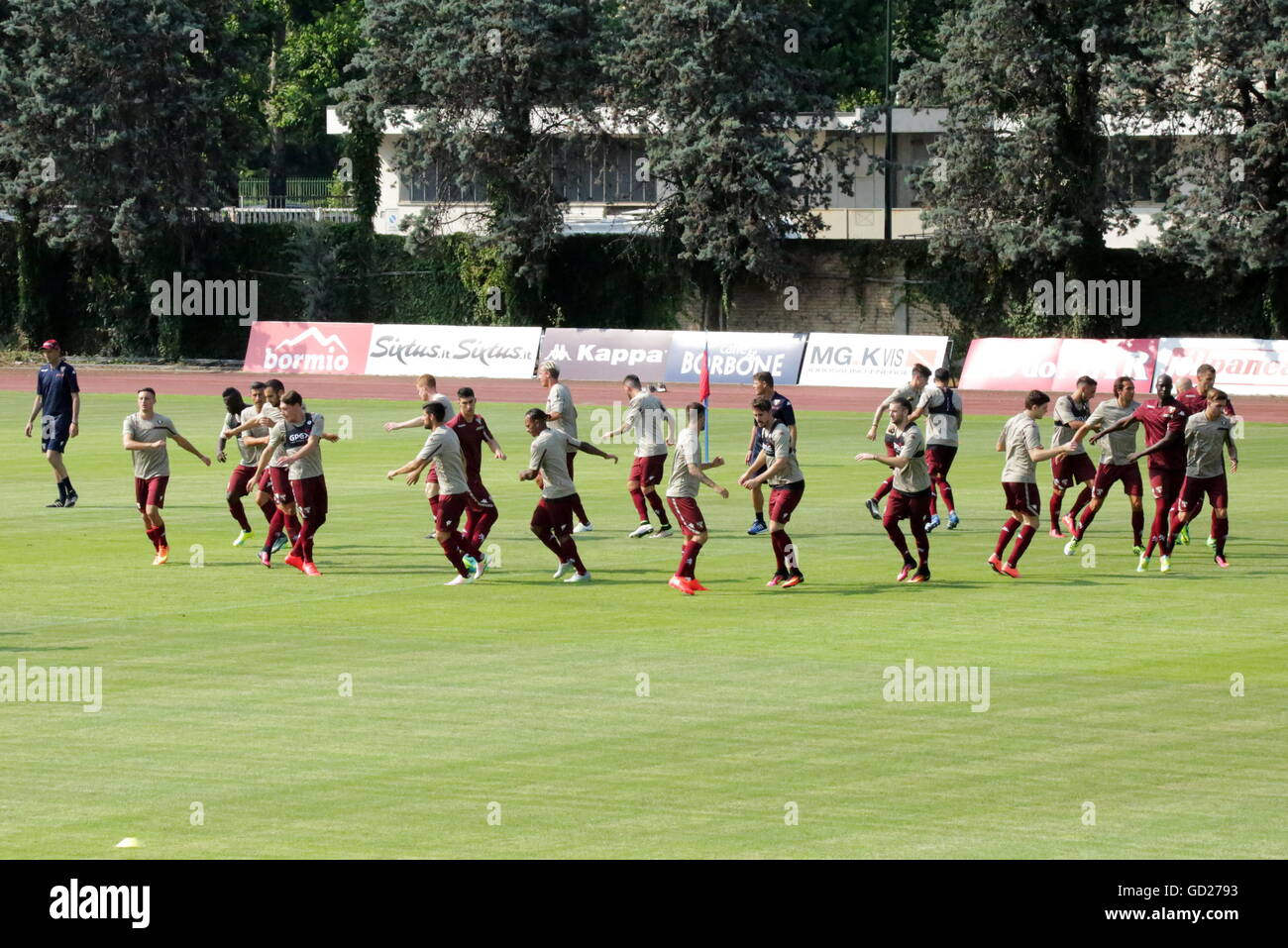 Turin, Italien. 10. Juli 2016. Die italienische Serie A Club Torino hält das erste Training Training der Saison 2016-2017 Sisport Center in Turin. © Massimiliano Ferraro/Pacific Press/Alamy Live-Nachrichten Stockfoto