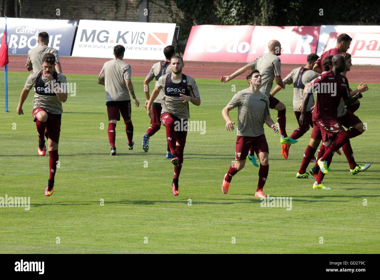 Turin, Italien. 10. Juli 2016. Die italienische Serie A Club Torino hält das erste Training Training der Saison 2016-2017 Sisport Center in Turin. © Massimiliano Ferraro/Pacific Press/Alamy Live-Nachrichten Stockfoto