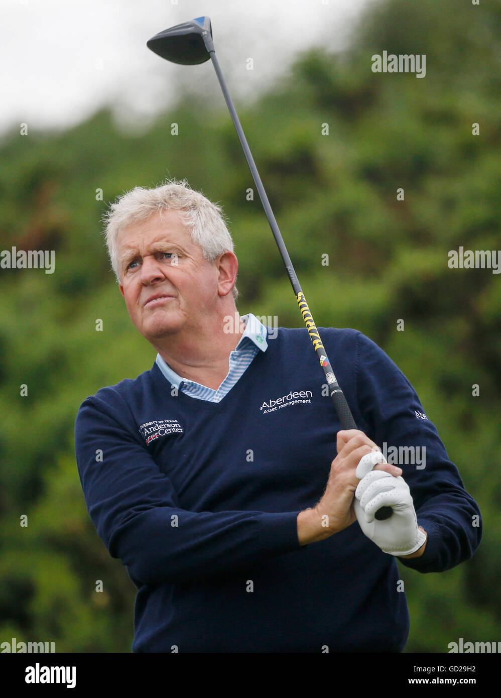 Schottlands Colin Montgomerie Praxis tagsüber im Royal Troon Golf Club, South Ayrshire. PRESSEVERBAND Foto. Bild Datum: Montag, 11. Juli 2016. Vgl. PA Geschichte GOLF Open. Bildnachweis sollte lauten: Danny Lawson/PA Wire. Einschränkungen: Nur zur redaktionellen Verwendung. Keine kommerzielle Nutzung. Kein Weiterverkauf. Standbild-Gebrauch bestimmt. Die Open Championship Logo und klare Verbindung zu The Open Website (TheOpen.com) auf Website-Veröffentlichung enthalten sein. Rufen Sie + 44 (0) 1158 447447 für weitere Informationen... Stockfoto