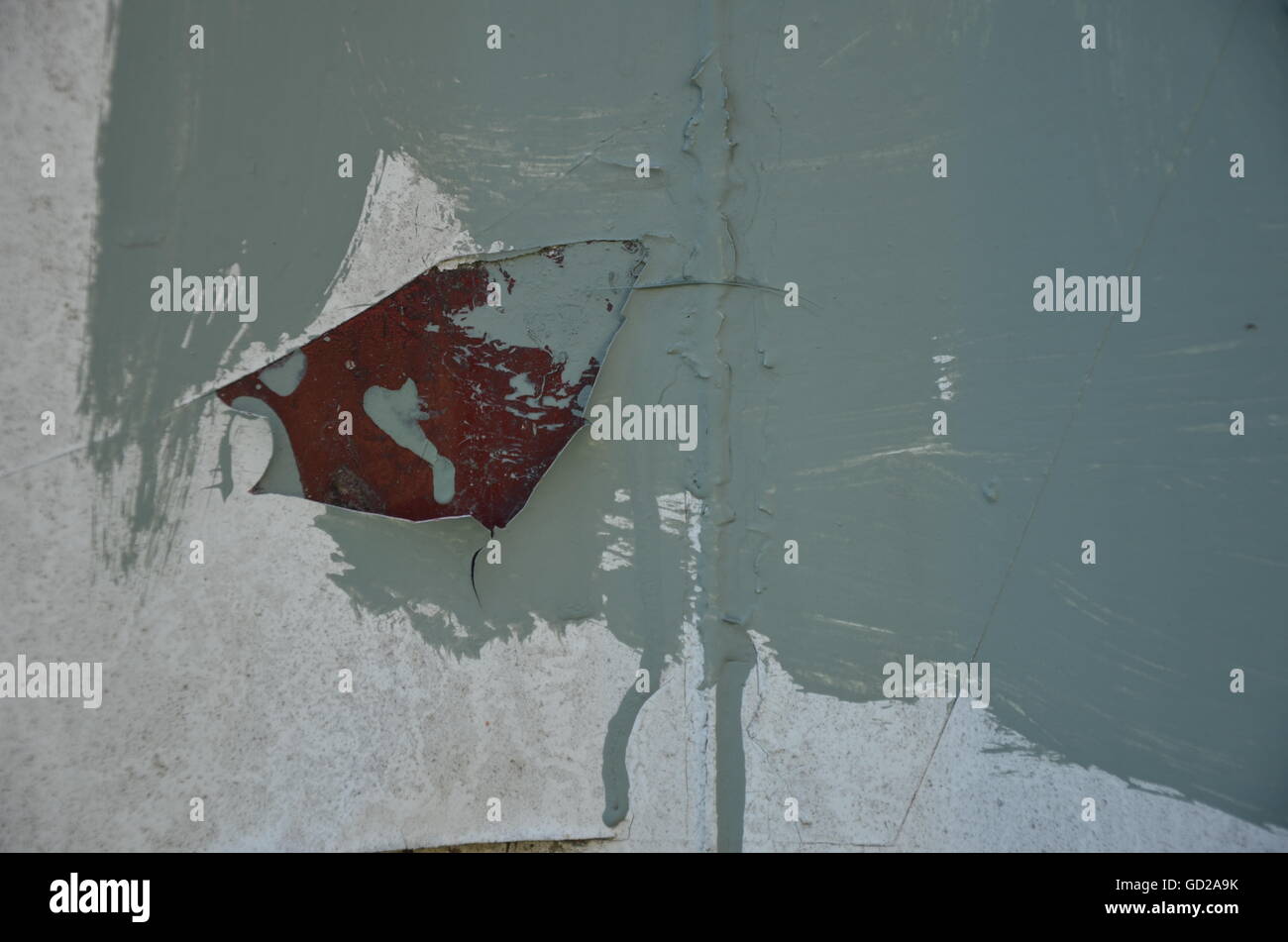Weißer Farbe, Rost Flecken, Rost, Rost, Stockfoto