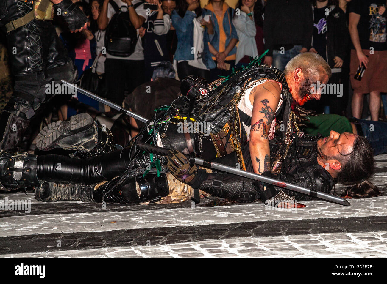 Zombie Parade gehen Stockfoto