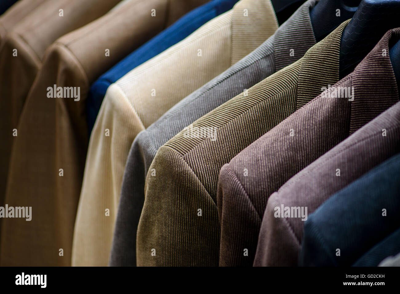 Lässige Männer Jacken Männer Fashion Store Stockfoto