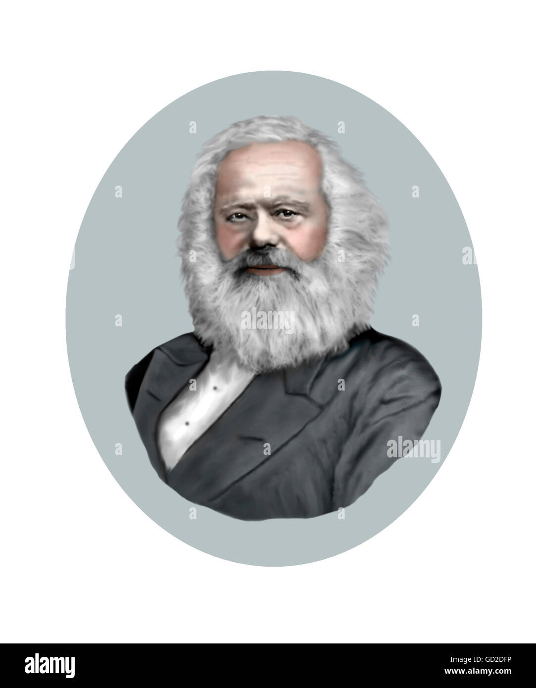 Karl Marx, 1818-1883, politischer Philosoph Stockfoto