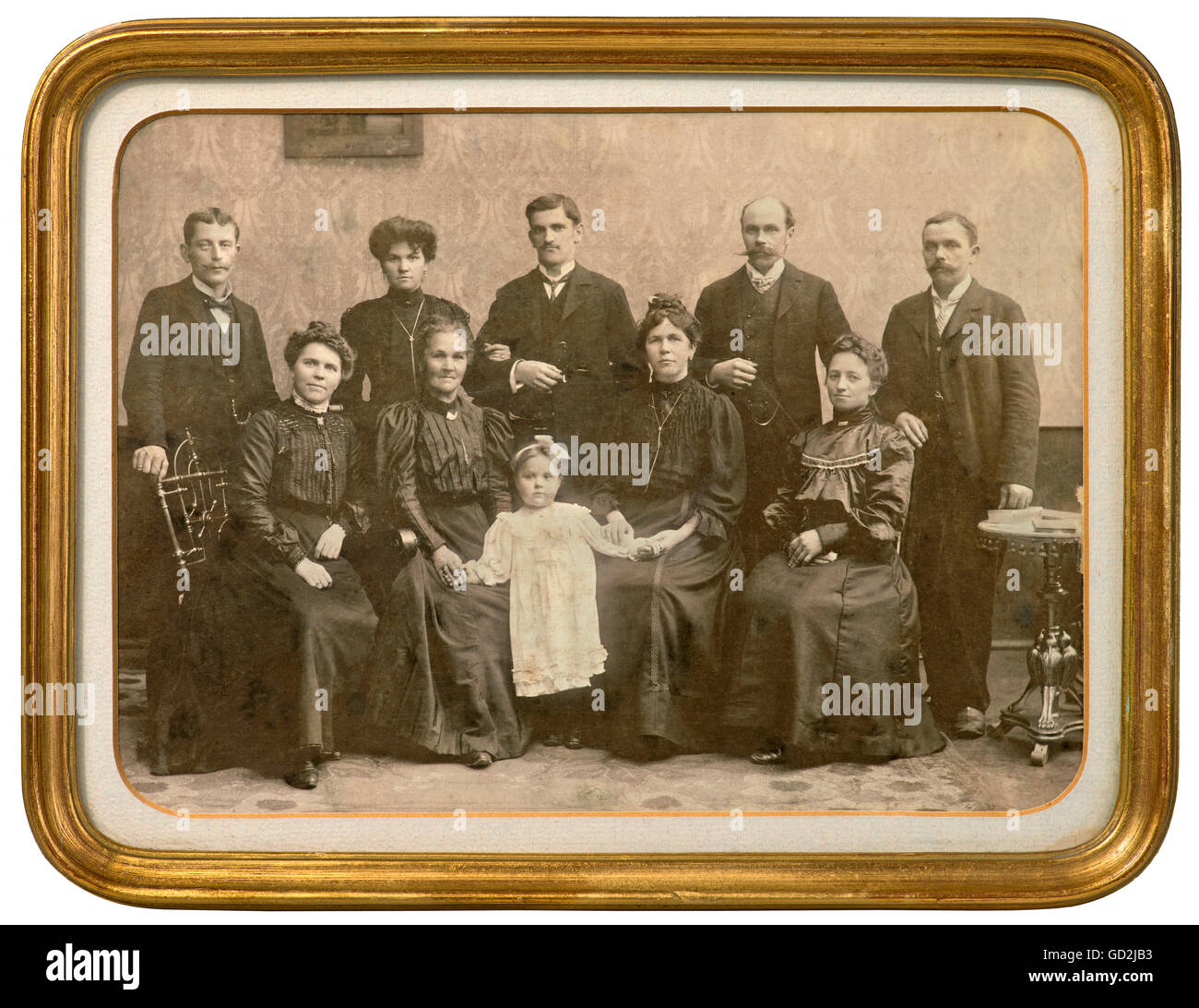 Personen, Familie, Großfamilie, Deutschland, um 1890, zusätzliche-Rechte-Clearenzen-nicht verfügbar Stockfoto