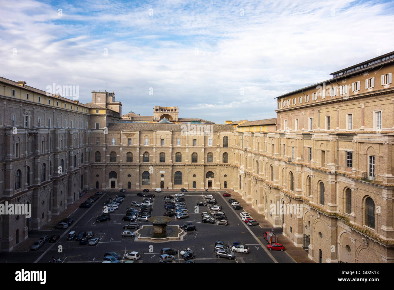 Belvedere-Hof (Cortile del Belvedere), Vatikanischen Museen, Rom, Italien. Stockfoto