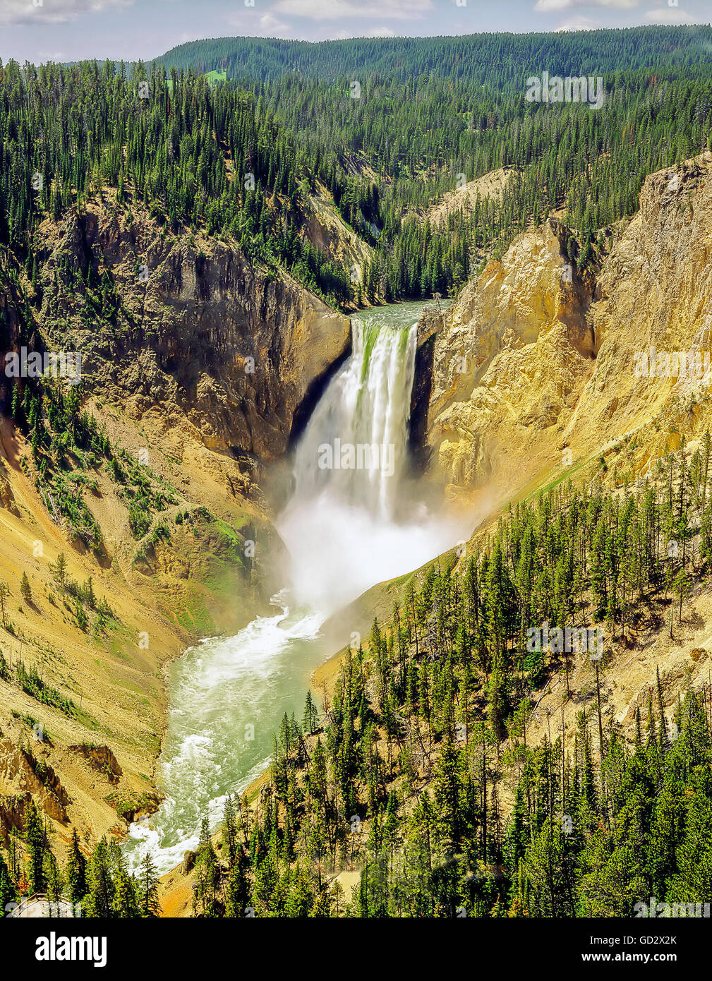 Lower Falls, Yellowstone-Nationalpark, Wyoming, Stockfoto