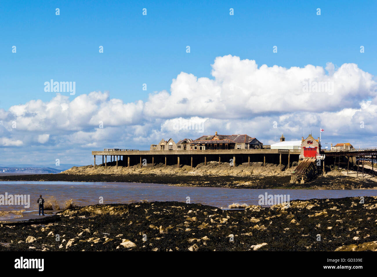 Birnbeck Pier, Weston-Super-Mare, Somerset, Großbritannien Stockfoto