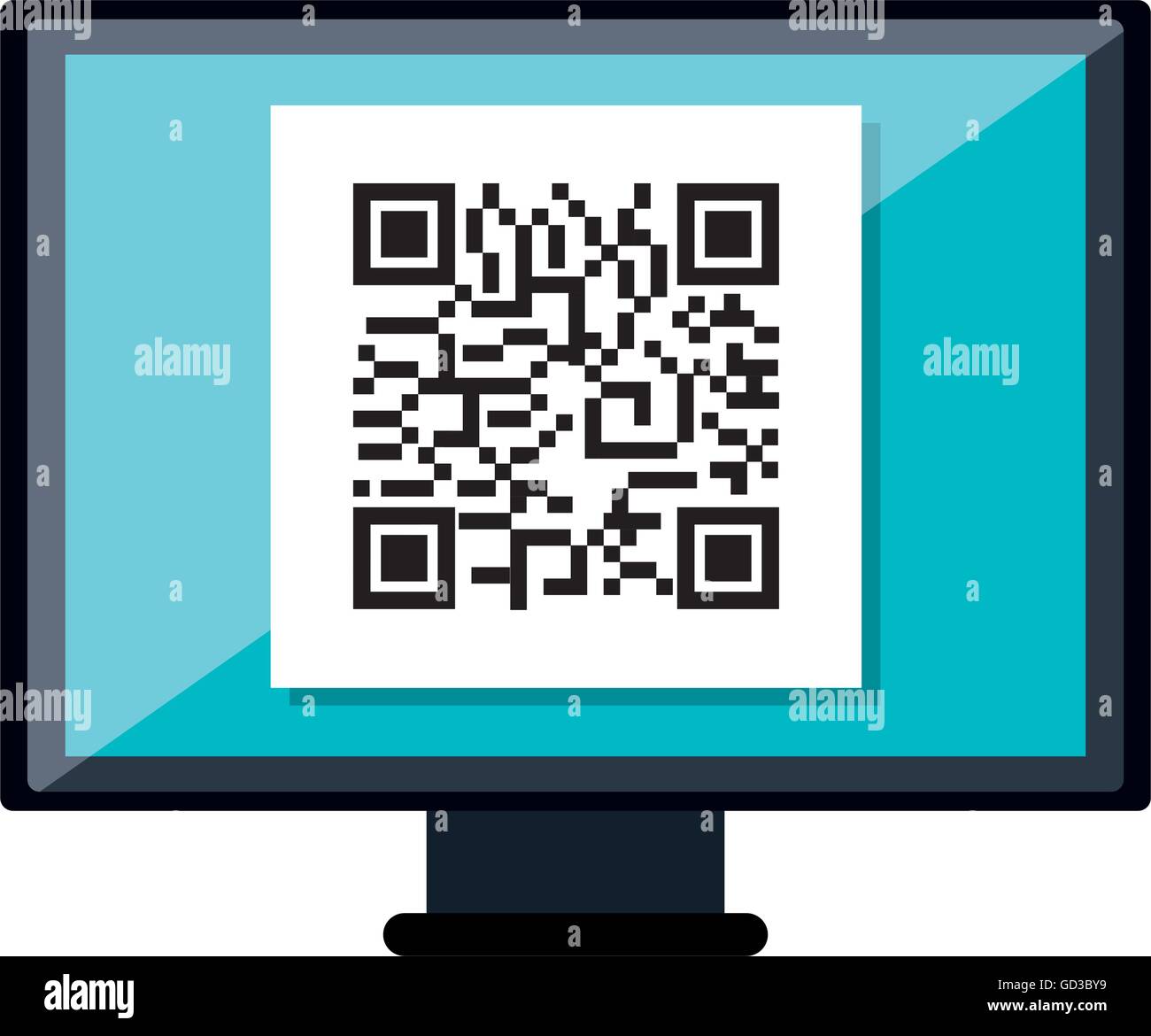 Schnelle Antwort Code isoliert Symbol. Stock Vektor