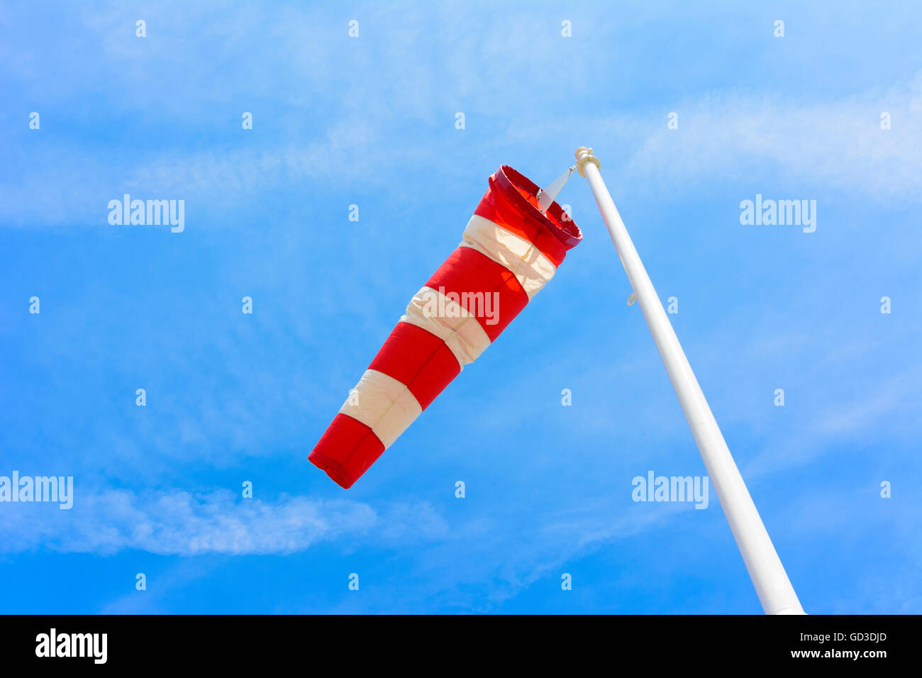 Windsack, Air Sock, Wind Kegel, Wind-Hülse, Luftkammer Stockfoto