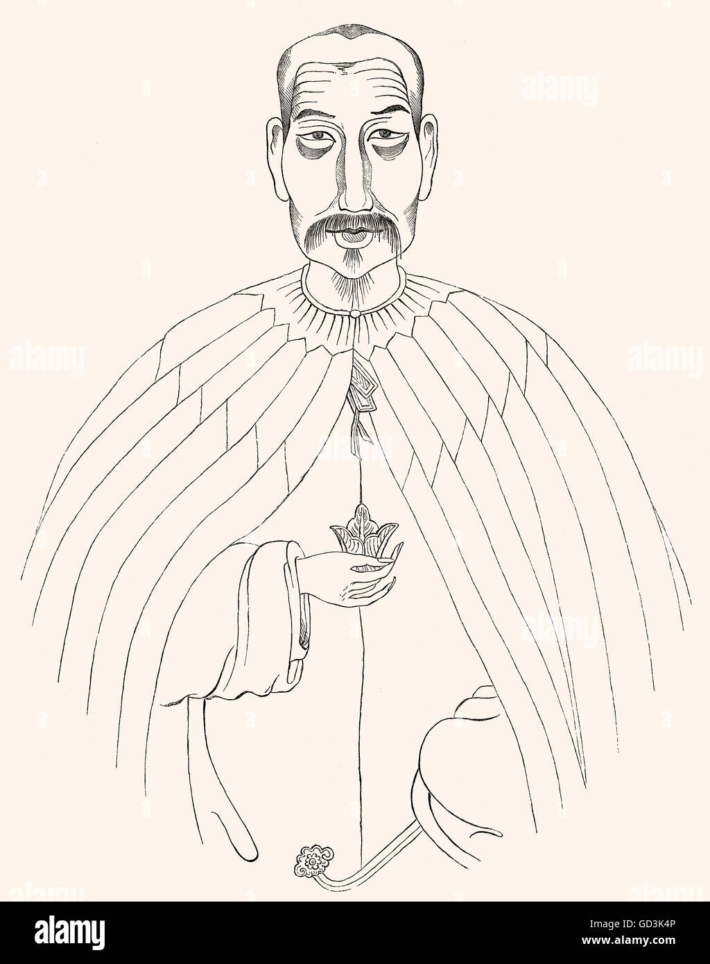 Der Kaiser Daoguang, 1782-1850, Kaiser von China, Daoguang, 1782-1850, Kaiser von China Stockfoto