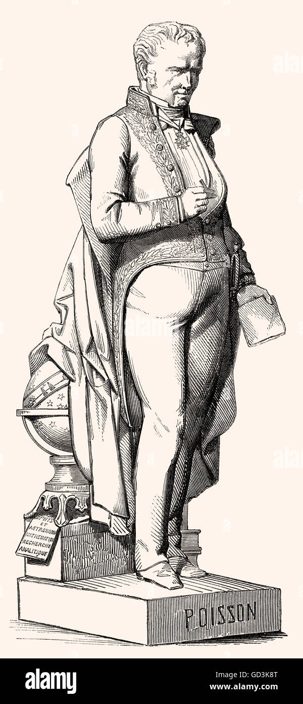 Siméon Denis Poisson, 1781-1840, ein französischer Mathematiker, Geometer und Physiker Stockfoto