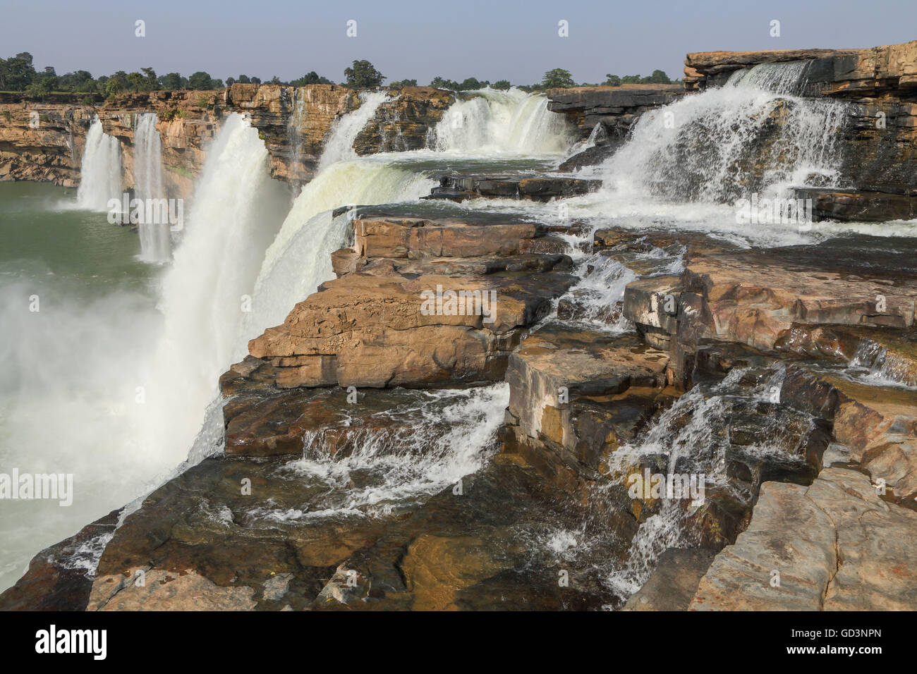 Chitrakot Wasserfälle, Bastar, Chhattisgarh, Indien, Asien Stockfoto