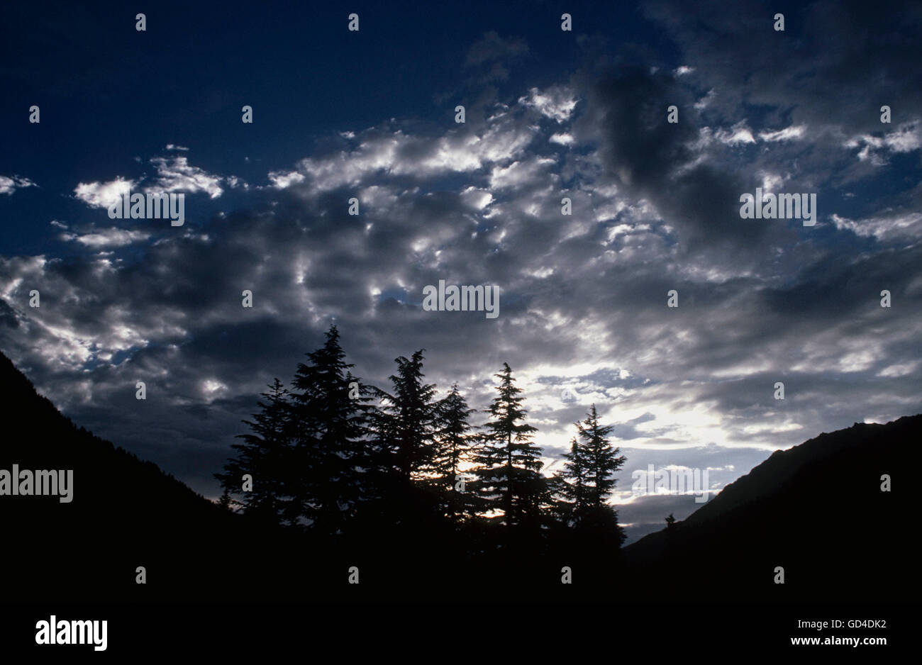 Sangla Tal Stockfoto