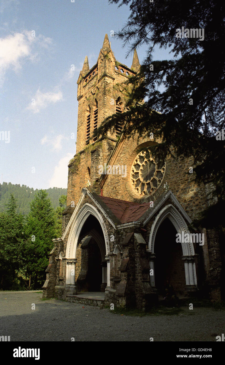 Traditionelle britische Kirche Stockfoto