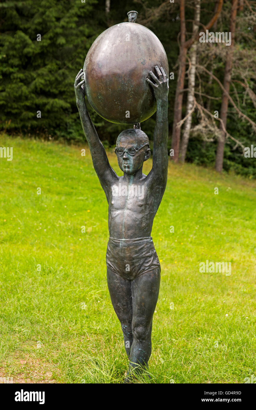 Bildende Kunst, Pauza, Evaldas, Skulptur: "gintare/Elektrizität', Bronze, 2006, Europos Parkas, Litauen, Artist's Urheberrecht nicht gelöscht werden Stockfoto
