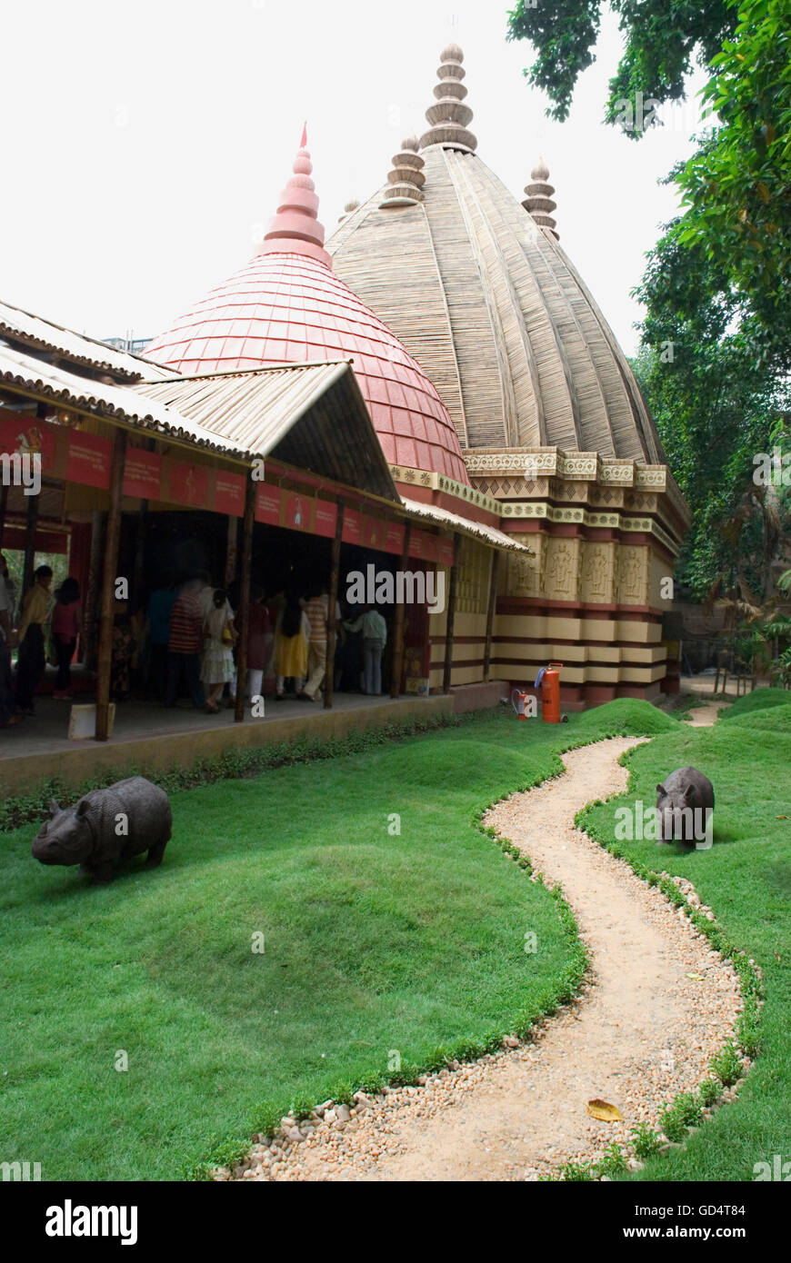 Ein Pandals Kamakhya Tempel ähnlich Stockfoto