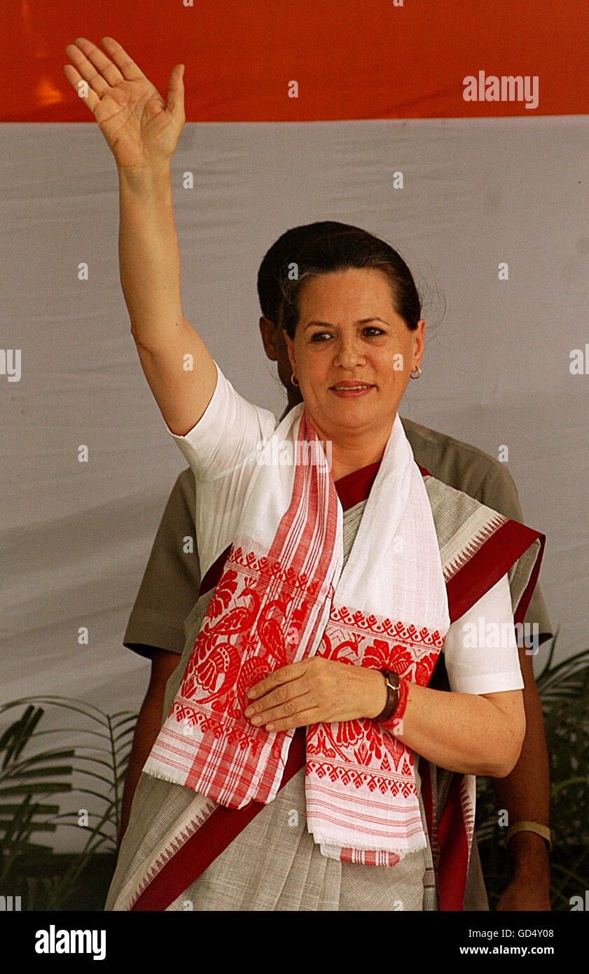 Sonia Gandhi Stockfoto