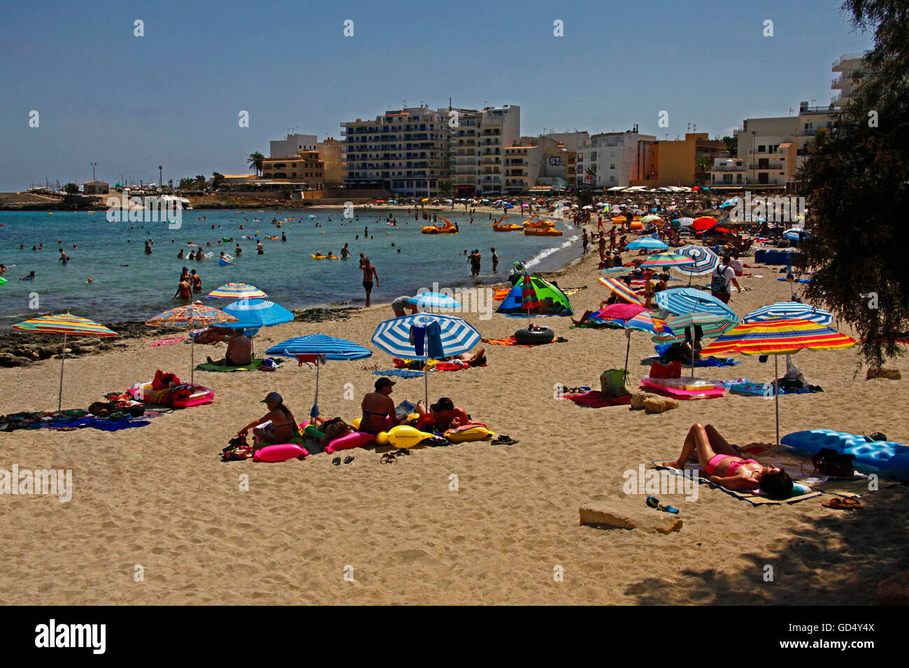 Strand von S' Illot, Mallorca, Balearen, Spanien Stockfoto