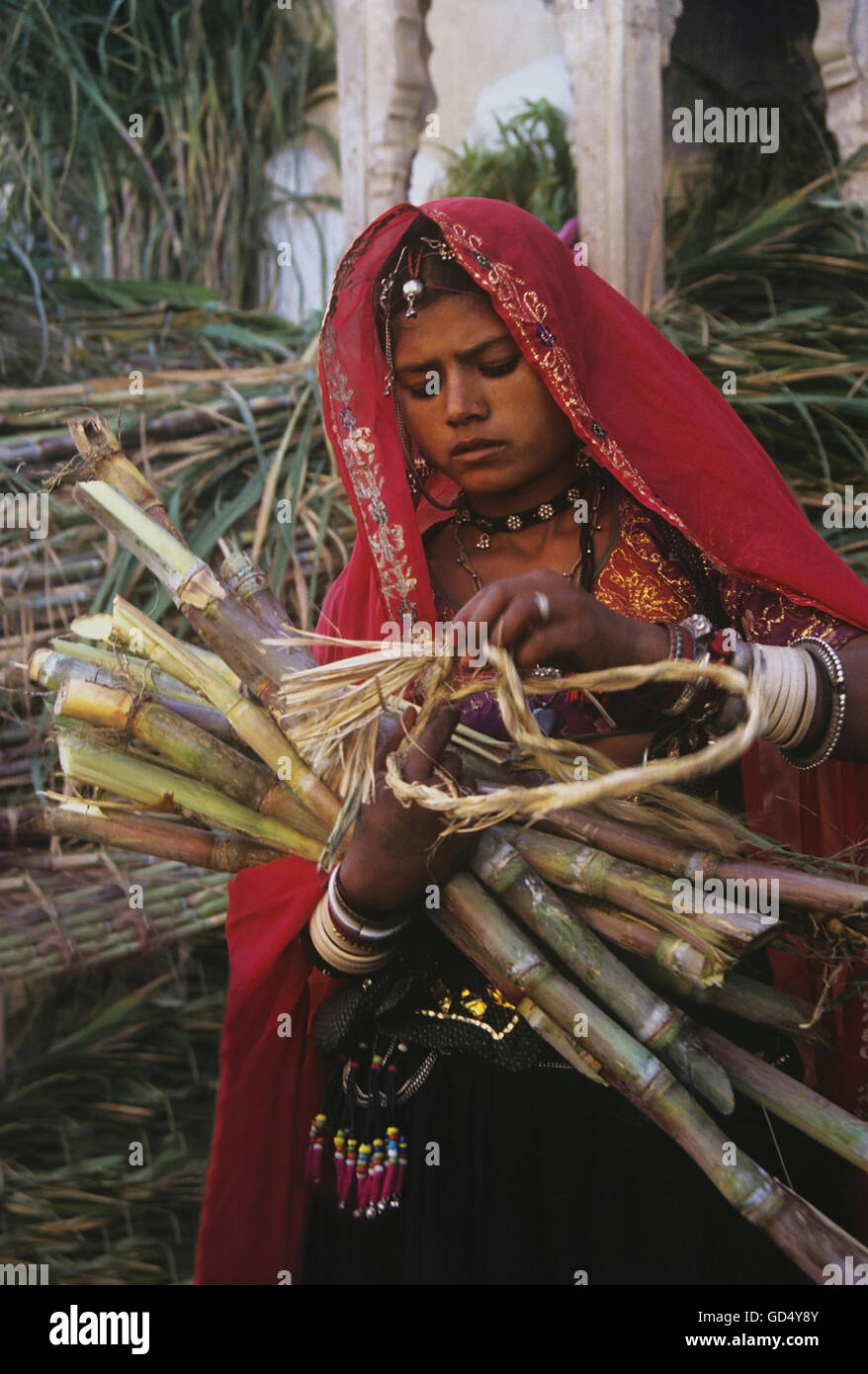 Eine Indianerin Stockfoto