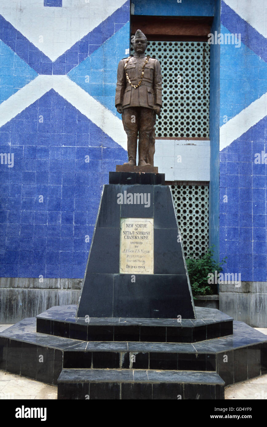 Statue von Netaji Subhash Chandra Bose in Moirang, Manipur Stockfoto
