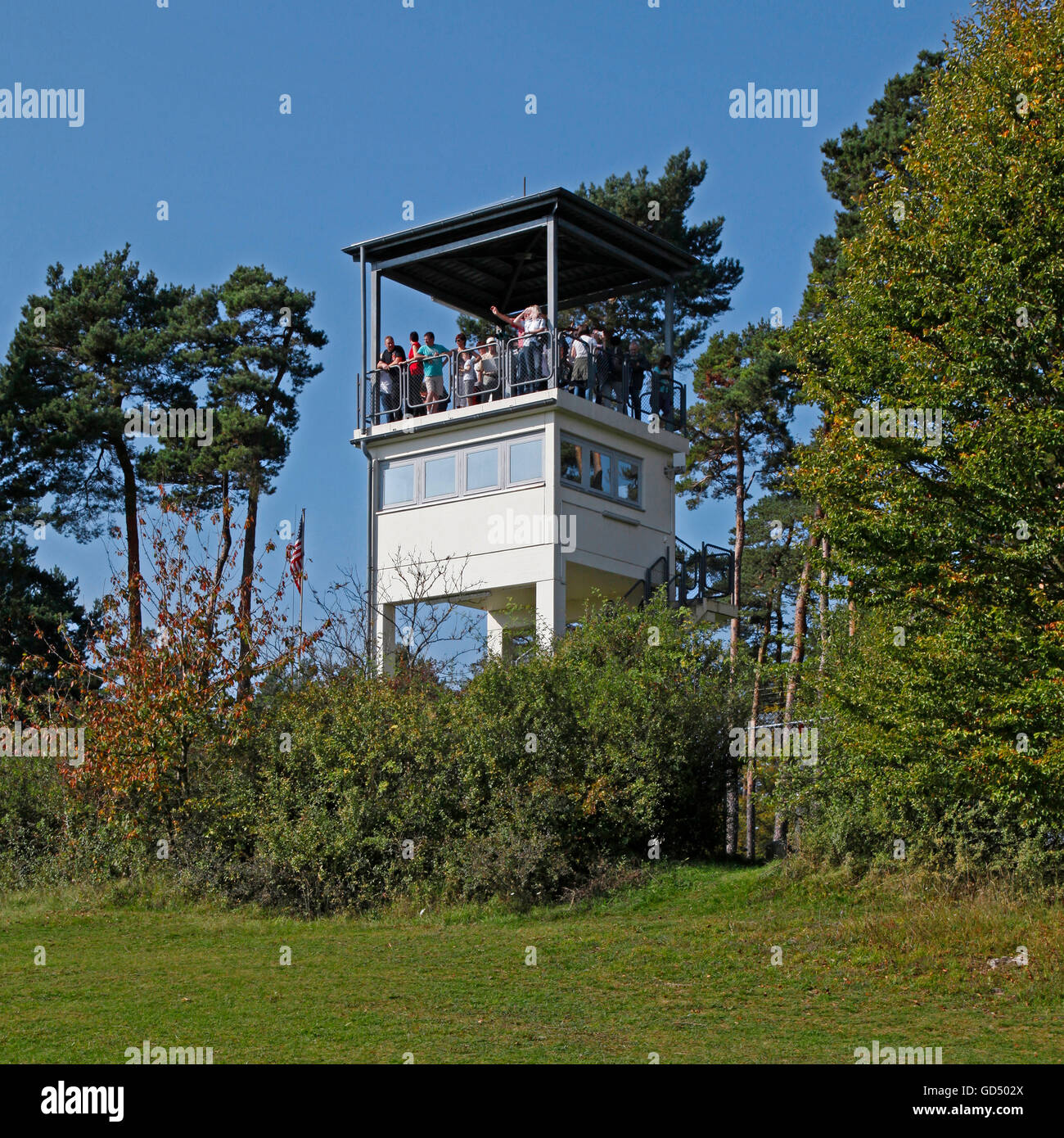 Point Alpha, ehemaliger Wachturm, Geisa, Bezirk von Wartburg, Thüringen, Deutschland Stockfoto