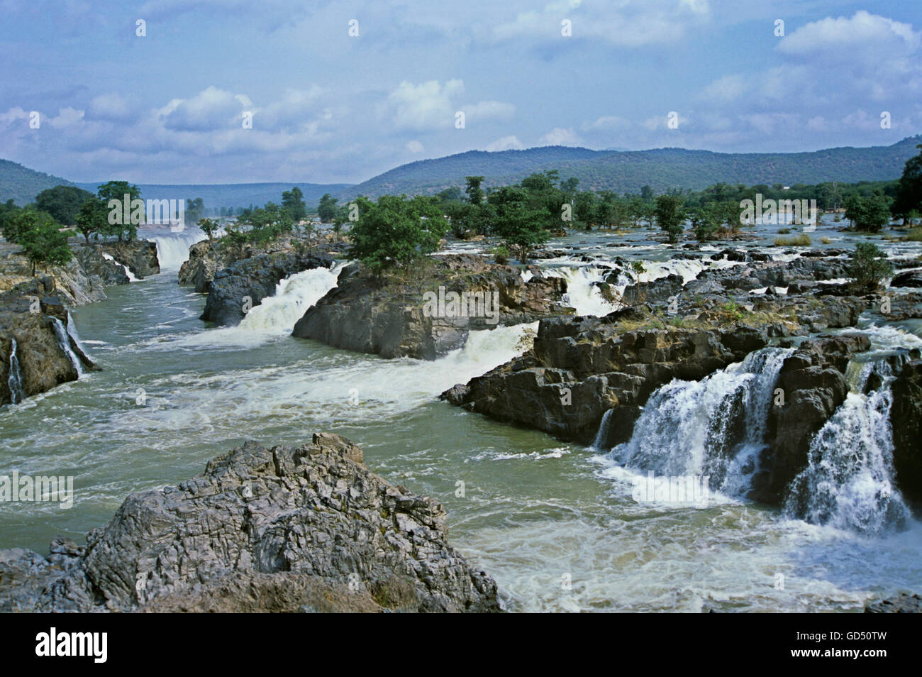 Hogennakal Wasserfälle Stockfoto